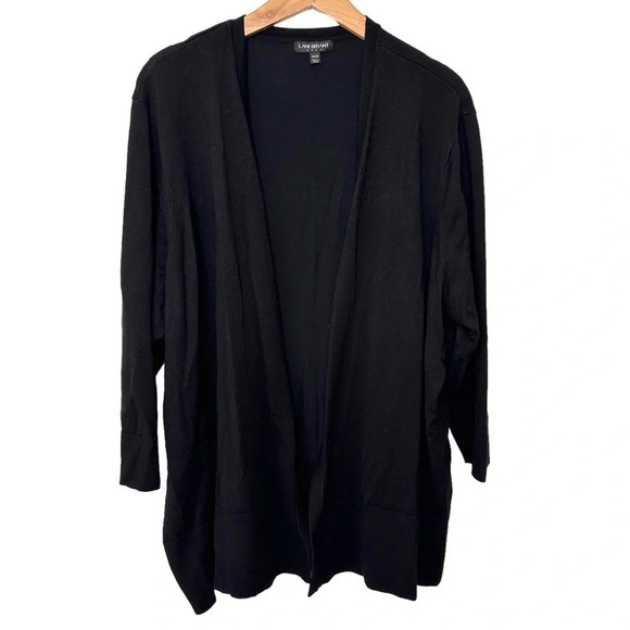 Lane Bryant 26/28 black‎ open cardigan - Picture 1 of 7